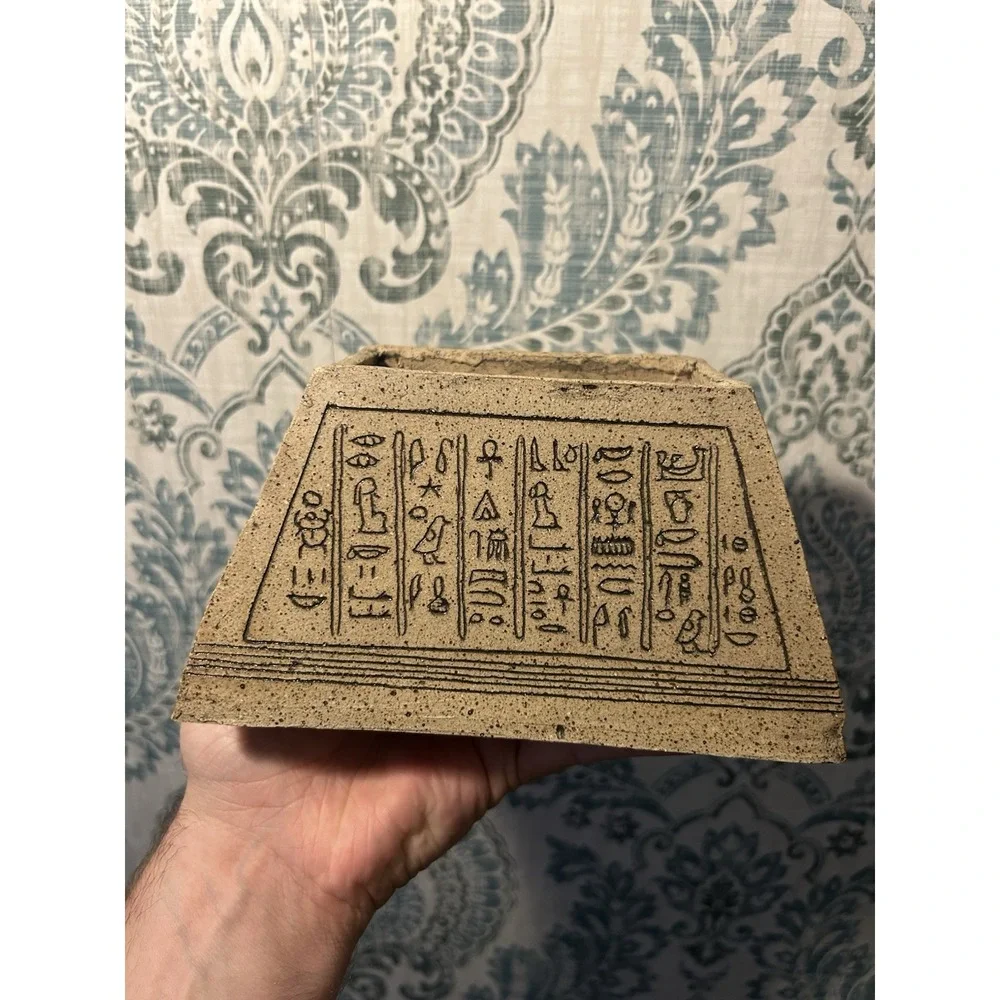 Rare‎ Ancient Egyptian Antiquities Unique Stone Box Pharaonic Egyptian BC Decor